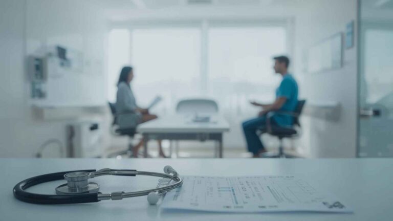 ts doctor sits herself down on her patient's prick